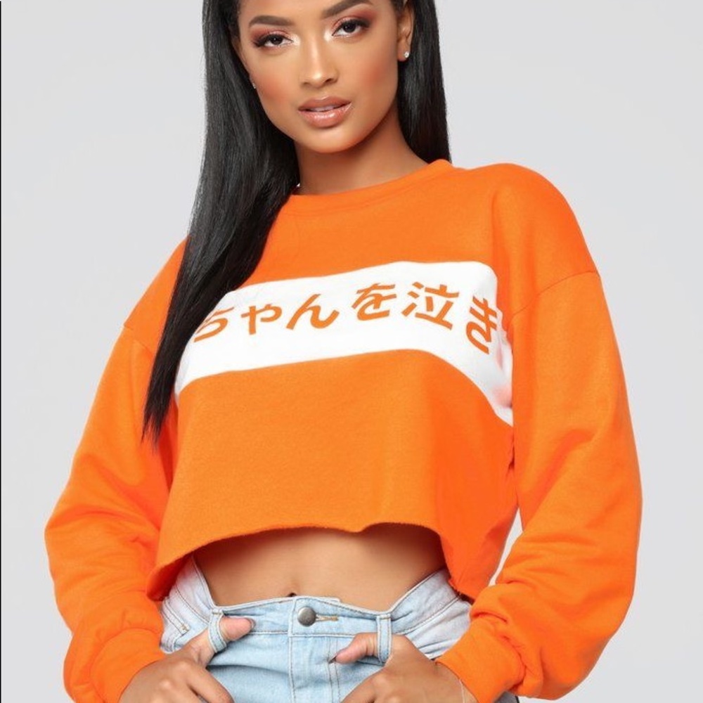 All My Friends Foreign Sweatshirt - Orange